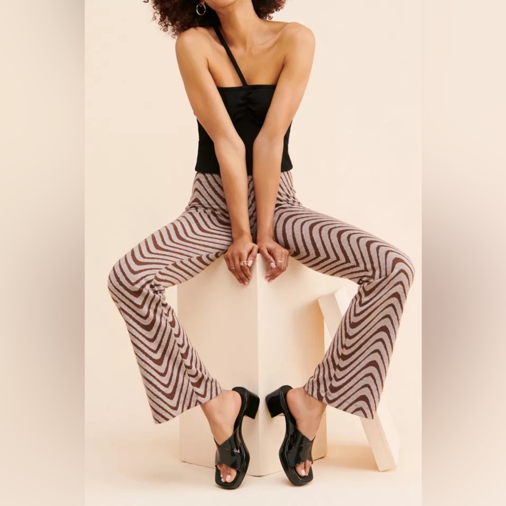 URBAN OUTFITTERS BRYNN GROOVY FLARE PANTS
